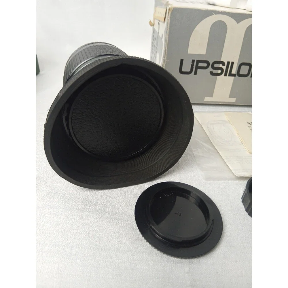 Vintage Upsilon 300mm f/4 Prime Telephoto Lens Set with Box Caps Manual Japan